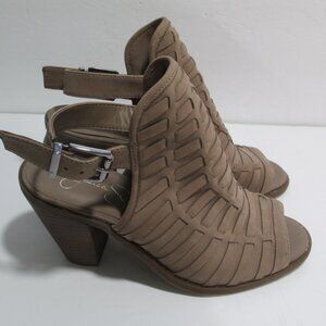 Jessica Simpson Celinna Sandals Womens Size 8M Tan Leather LKNEW